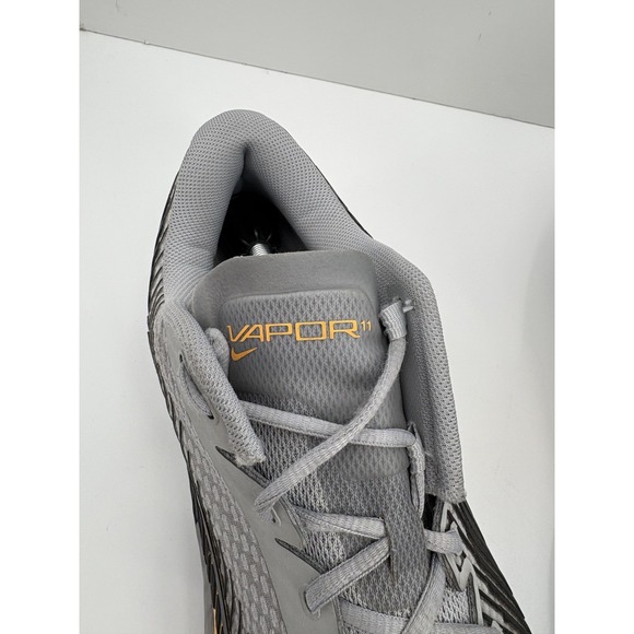 Nike Court Air Zoom Vapor 11 HC Tennis Shoes Wolf Grey Laser Orange, Men's 14 - Picture 6 of 12